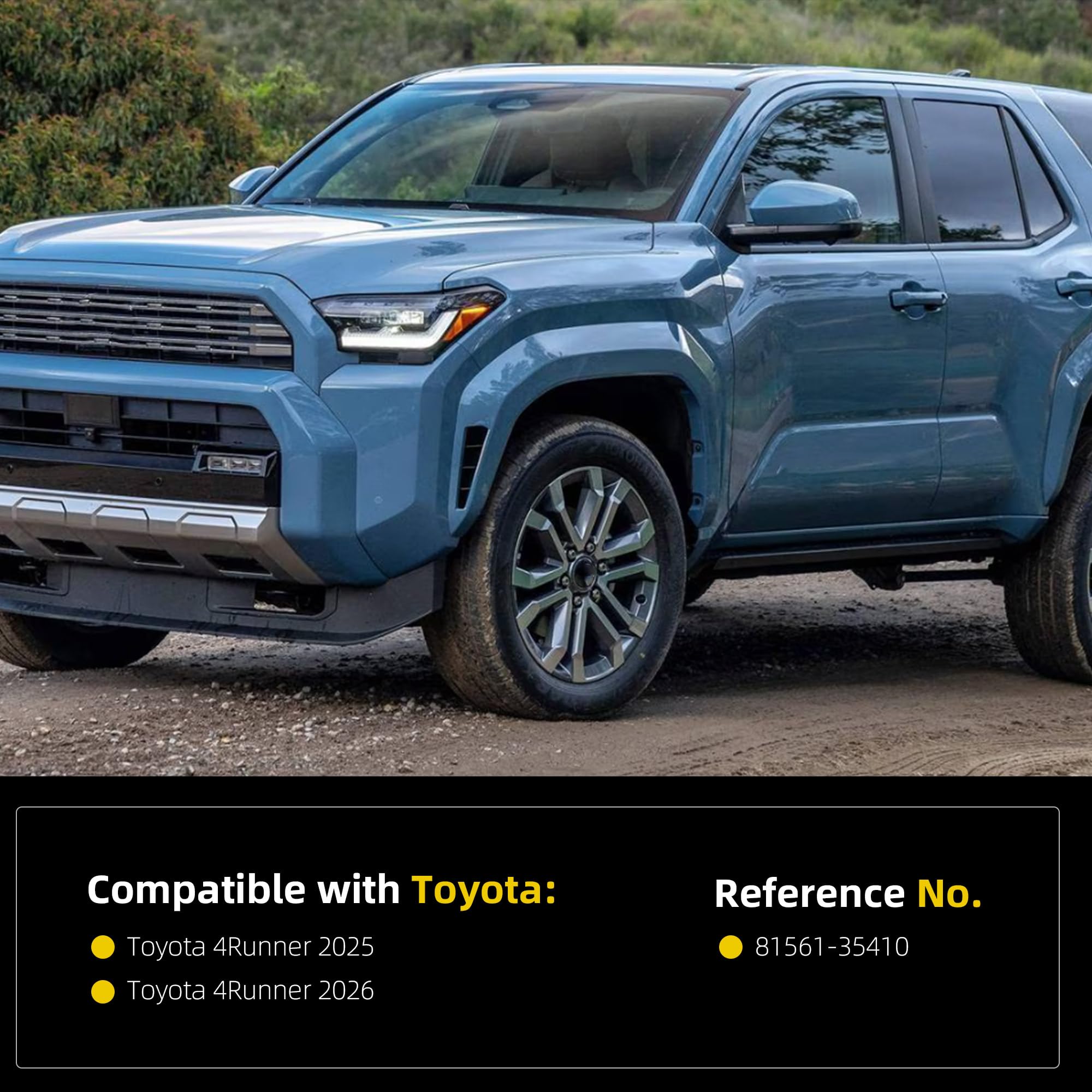 Tail Light Assembly Compatible with 2025-2026 Toyota 4Runner LED Rear Lamp Taillight Left Driver Side Replace# 81561-35410 - Dasbecan