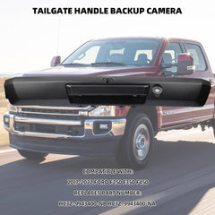 Tailgate Handle with Rear View Backup Camera Compatible with 2017-2022 Ford F250 F350 F450 Super Duty Trunk Hatch Handle Camera Without Release Button HC3Z-9943400-NA HC3Z-9943400-NB