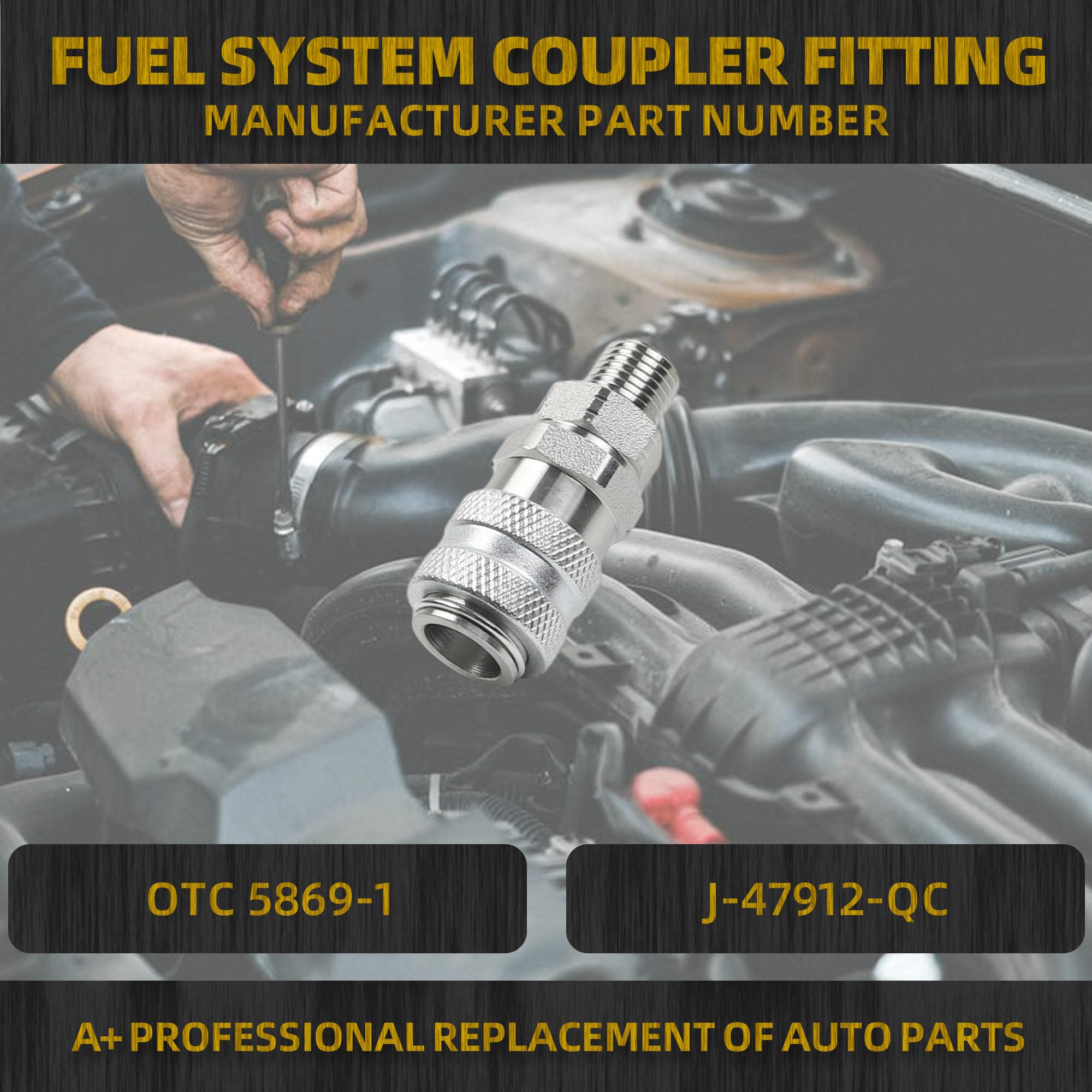 Engine Fitting OTC 5869-1 Fuel System Coupler Fitting Compatible With Detroit Diesel ...