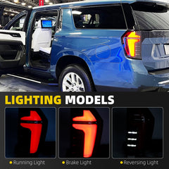 Tail Light Assembly Compatible With 2025-2026 Chevy Suburban/Tahoe LED Lens Taillight Rear Lamp Right Passenger Side Replace# 85765645 85742165 85050857