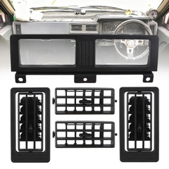 Dasbecan Black Dash Air Vent Grille Fit for Nissan Navara D21 Hardbody