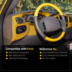 Headlight Switch Headlamp Dimmer Switch Without Fog Lights Fit for 2000-2002 Ford Expedition, 2000-2003 F-150, 2004 F-150 Heritage DS-1374 YL3Z11654AAA YL3Z11654AAB 1S2669