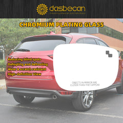 Right Passenger Side Mirror Glass Compatible with Mazda CX-5 2017-2023 CX-9 2016-2023 with Heated Blind Spot Detection Convex Glass with Backing Plate Replaces TK71-69-G1