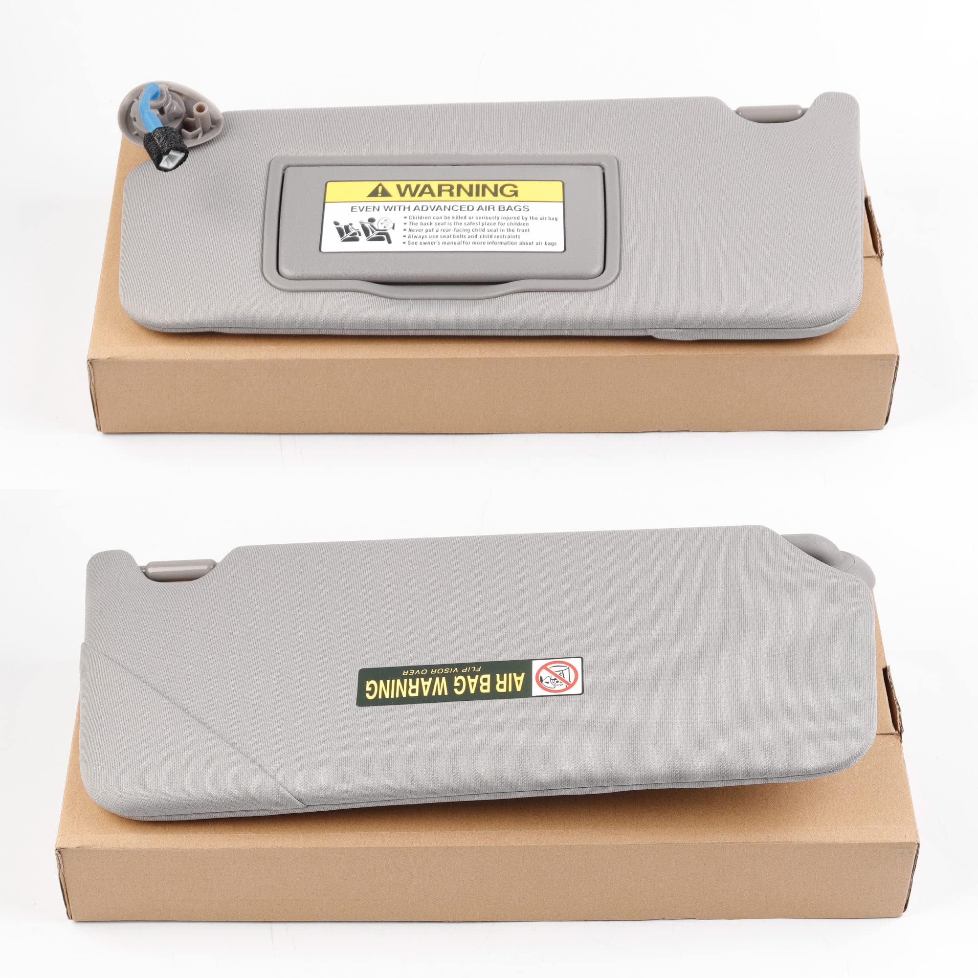 アーサー Gray Pair Left Driver and Right Passenger Side Sun Visor