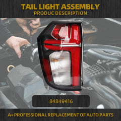 Tail Light Assembly Rear Lamp LED Type Compatible with 2021 2022 2023 Chevrolet/Chevy Suburban Tahoe (Left Driver Side)