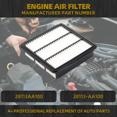 28113-AA100 Engine Air Filter Compatible with 2021 2022 2023 Hyundai Elantra 2.0L Replaces# 28113-AA100-AS 28113AA100