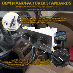 7787-880011 A/C Heater Climate Control Module Panel Compatible with 2001-2005 Mack Ch613 cv713 Replaces# 11-1225 1000149542 3899002 850-7450