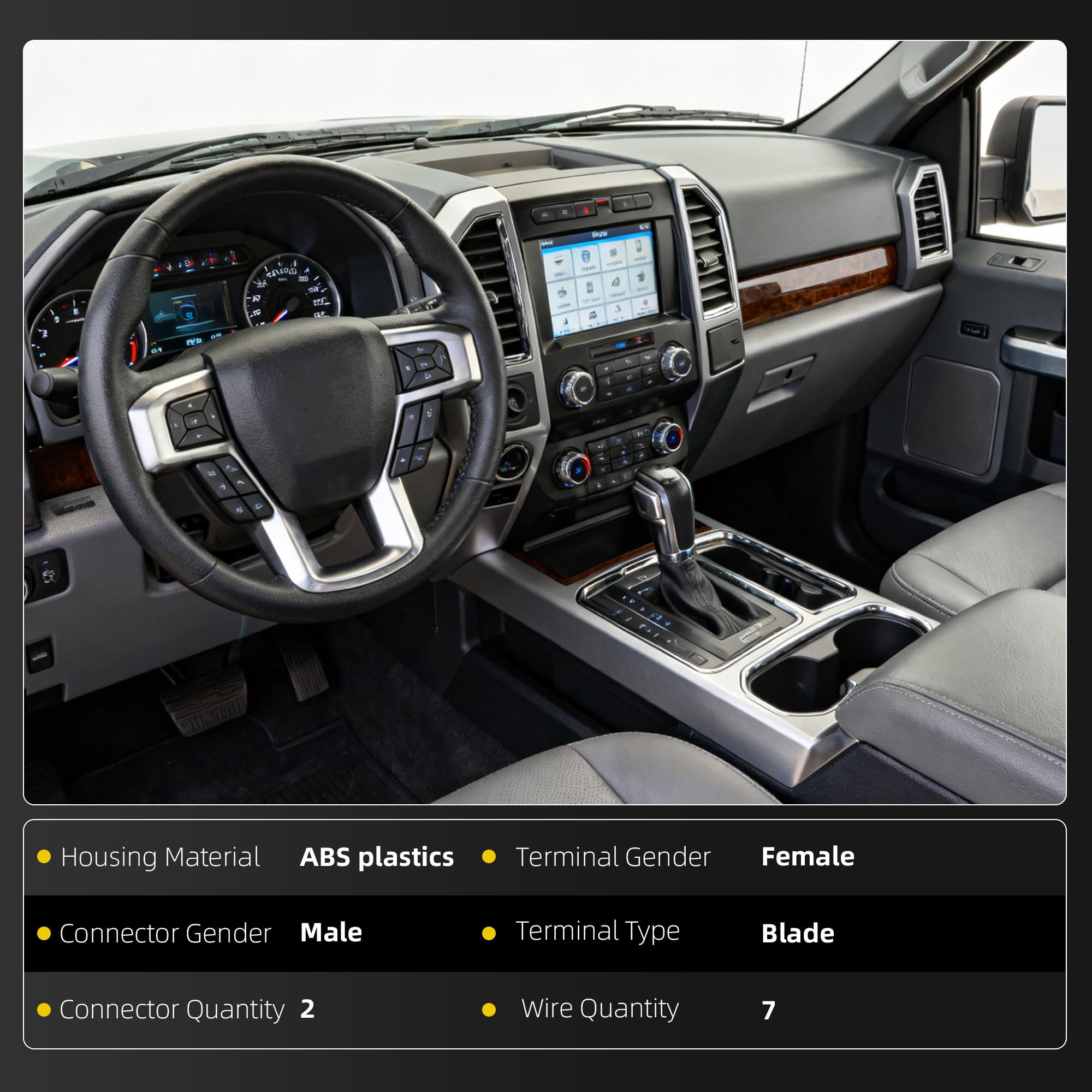 Transmission Shift Actuator Compatible with Ford F-150 2004-2014 / Lincoln Mark LT 2006-2008 Automatic Shift Lock Gear Actuator Replace# ‎609039 4L3Z-7E096-AA 4L3Z-7E096-AB 7L3Z-7E096-A - Dasbecan