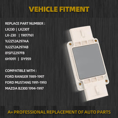 LX230 Ignition Control Module Unit Compatible with Ford Ranger 1989-1997, Ford Mustang 1991-1993, Mazda B2300 1994-1997 Replaces# LX230T 1U2Z12A297AA 81SF12297FB