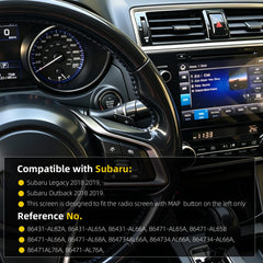 LCD Display Touch Screen with Left PHONE Button Compatible with Subaru Outback Legacy 2018 2019 Replace OE 86471-AL65A 86431-AL65A 86471-AL66A