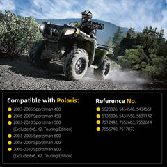 Rear Left and Right A-Arm Bushing Shafts Kit Compatible with 2003-2010 Sportsman 400 450 500 600 700 800 Replace# 5434548 5133806 5020826