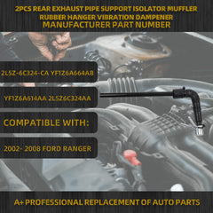 PCV Valve Connector Hose Tube Compatible With Ford Ranger 2002 2003 2004 2005 2006 2007 2008 Replaces# 2L5Z-6C324-CA