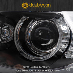 Dasbecan Xenon/HID w/AFS Type Headlight Compatible With 2008-2010 BMW 5-Series 528i 535i 550i M5 Left Driver Side Headlight Replaces# 63127045695 BM2518122（w/AFS）