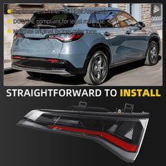Inner Tail Light Assembly Compatible With 2023-2025 Honda HR-V Right Passenger Side LED Rear Brake Tail Lamp Replace# 34150-3W0-A01 HO2803128
