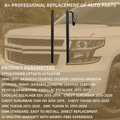 Liftgate Actuator Compatible with 2015-2020 Chevy Tahoe Suburban GMC Yukon XL/2015-2019 Cadillac Escalade ESV Tailgate Power Lift Support Shock Struts Replaces# 84306929 84183515 23408748