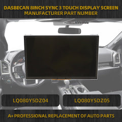 8" Sync 3 Touch Screen LCD Radio Navigation Compatible with Ford Explorer F150 F250 F350 Focus Escape Fusion Expedition Lincoln MKX MKS MKZ, Display Monitor Replaces# LQ080Y5DZ05