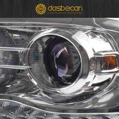 OE Projector Halogen Headlights w/LED Signal DRL Compatible With Dodge Ram 1500 2500 3500 2013-2018 Left Driver Side Headlamp assembly Chrome Trim w/Bulbs Replaces#68324941AD CH2502290