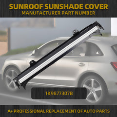 Black Assembly Panoramic Sunroof Sun Shade Corn Curtain Cover Compatible with VW Jetta Golf Tiguan Sharan Audi Q5 2008-2017 Replaces# 1K9877307B