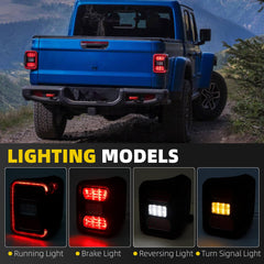 Dasbecan Tail Light Compatible with 2020-2026 Jeep Gladiator