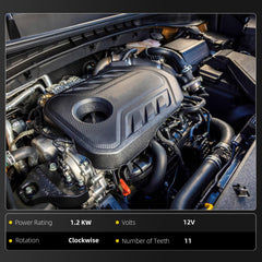 Starter Motor Compatible with Kia Optima 2016-2018 L4 2.4L Sportage 2017-2021 2.0L,Hyundai Tucson Veloster N Elantra 2018-2023 12V 1.2KW CW Replace# 52168 361002G300 361002G300RU