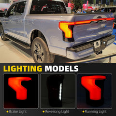 Tail Light Assembly LED Compatible With 2022-2025 Ford F150 Lightning (Platinum, Lariat) Taillight Rear Lamp Left Driver Side Replace# NL34-13B505-BG