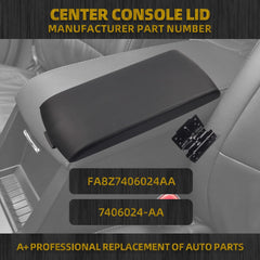 Center Console Armrest Cover Lid Compatible with Ford Flex 2013 2014 2015 2016 2017 Replaces 7406024-AA FA8Z7406024AA