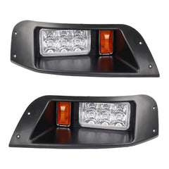 Golf Cart Headlight LED Type Compatible with 1996-2013 EZGO TXT Golf Cart (Gas and Electric)