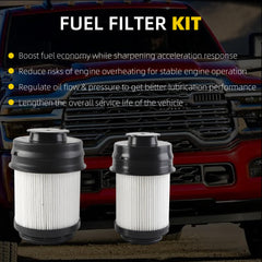 Dasbecan 2Pcs Fuel Filter Compatible with Dodge 68677800AA