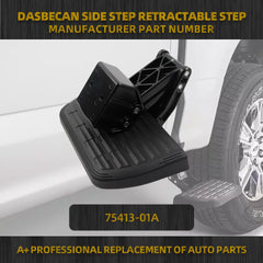 Truck Side Step Retractable Step Compatible with 2017-2022 Ford F250 F350 Super Duty Folding Retractable Bed Step Replace# 75413-01A