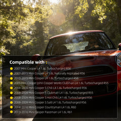 Starter Motor 19000N Compatible with Mini Cooper 2007-2015 Cooper Countryman Cooper Paceman L4 1.6L Replaces# 19000 113960 12417552105 12417582309 75500178004 0001106405 0001106406 0986021970