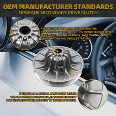 Secondary Clutch Compatible with Polaris Ranger 1000 XP Crew 19-20 Also Fits Polaris Ranger 1000 XP Single Cab 2018-2020 Replace# 1323451 1323450