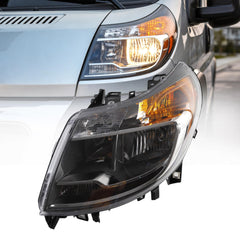 Driver Side Headlight Assembly W/O DRL Compatible with 2014-2022 Ram Promaster 1500 2500 3500 Front Left Headlamp Replace# 4725945AK CH2502254(5 Pins)