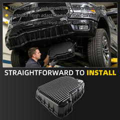 Heavy Duty Transmission Oil Pan Compatible With 2007-2025 Dodge Ram 2500 3500 6.7L 68RFE Transmission Replace# 228052110