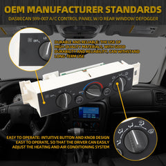 599-007 A/C Heater Climate Control Module Pannel Compatible with 1996-2002 Chevy GMC Truck Replace# 16240115 9378815