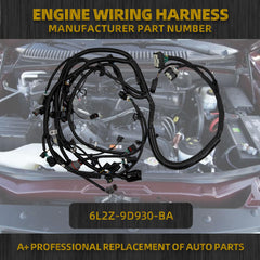 6L2Z-9D930-BA 4.0L Engine Wire Wiring Harness Compatible with Ford Explorer Sport Trac Mercury Mountaineer 2006-2007 Replaces# 6L2Z9D930BA