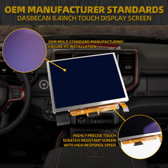 TDO-XGA084 Upgraded 8.4" Uconnect Touch Screen 4C UAQ LCD Monitor Radio Navigation Compatible with Dodge Ram Chrysler Charger Jeep Cherokee 2018-2023, Anti-Blue Light Screen