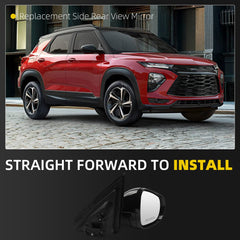 Side Rear View Mirror Compatible with 2021-2024 Chevy/Chevrolet Trailblazer LT Power Heated Power Glass Door Rearview Mirror Passenger Right GM1321670 42725572-PFM(5pin)