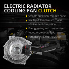 Electric Radiator Cooling Fan Clutch 622-012 Compatible with Cummins Diesel 6.7L L6 Dodge Ram 2500 3500 4000 4500 5500 2013-2018 Replaces# 52014729AC 52014729AA 52014729AB