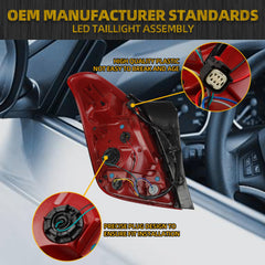Tail Light Compatible with 2017-2022 Chevrolet Trax LED Taillight Right Passenger Side Rear Lamp Assembly GM2801298 42750550