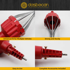 Pneumatic CV Joint Boot Installation Tool Kit, Universal CV Boot Expander Spreader, Includes CV Boots, Clamp Pliers & Clamp Assortment (Red)