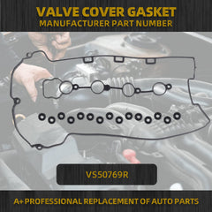 Engine Valve Cover Gasket Compatible with 2006-2012 Chevrolet Pontiac HHR Malibu Saturn 2.2L 2.4L Replaces# VS50769R 12598014