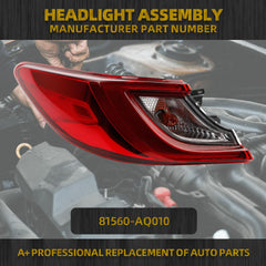 Left Driver Side Halogen Outer Tail Light Assembly Compatible With 2025-2026 Toyota Camry LE SE Rear Tail Lamp Replacement Replace 381560-AQ010
