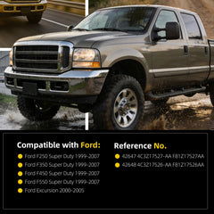 Windshield Wiper Arms Pair Compatible with1999-2007 Ford F250 F350 F450 F550 Super Duty 2000-2005 Excursion Replaces# 42647 42648 F81Z17527AA F81Z17526AA