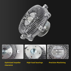 Electric Radiator Cooling Fan Clutch Compatible With Nissan Pathfinder R51 Frontier D40 Xterra N50 2005-2012 V6 4.0L Replaces# 21082-EA200 21082EA200 9502110 17120-82Z10 1712082Z10