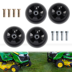 AM125172 Deck Gage Wheels Kit Compatible with John Deere 48" 54" 60" 62" 72" Deck Tractor Mower Wheel Replaces# AM124706