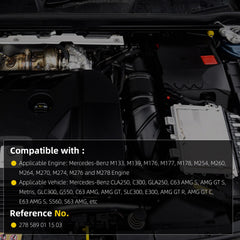 Dasbecan Fuel Injector Rail Seal Removal Installer Tool Kit Compatible with Mercedes-Benz M133 M139 M176 M177 M178 M254 M260 M264 M270 M274 M276 M278 Engines Replace 278 589 01 15 03
