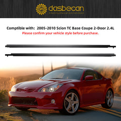 Weatherstrip Window Moulding Trim Seals Belt Compatible with Scion tC Base Coupe 2-Door 2.4L 2005-2010 Outer Weather Stripping 2PCS Replaces# 75711-21030 75712-21030