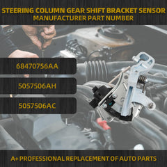 Steering Column Gear Shift Bracket Sensor Compatible with 2009-2021 Dodge Ram 1500 2010-2018 Ram 2500 3500 Replace# 68470756AA 5057506AD 5057506AE 5057506AF 5057506AG