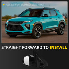 Side Rear View Mirror Compatible with 2021-2024 Chevy/Chevrolet Trailblazer Door Rearview Mirror Blind Spot Power Glass Manual Fold Driver Left GM1321653 42776825-PFM(5pin)