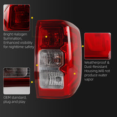 Tail Light Assembly Compatible With 2024-2026 Ford Ranger Halogen Type LED Lens Taillight Rear Lamp Right Passenger Side Replace# N1WB-13402-FF